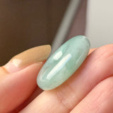 A-Grade Natural Greenish Blue Jadeite Donut No.172776