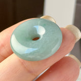 A-Grade Natural Greenish Blue Jadeite Donut No.172776