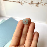 A-Grade Natural Blue Jadeite Donut Pendant No.171208