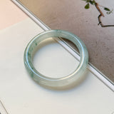 51.8mm A-Grade Natural Floral Jadeite Traditional Round Bangle No. 152138
