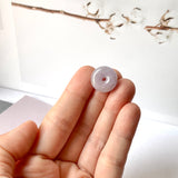 A-Grade Natural Lavender Jadeite Donut Pendant No.171198