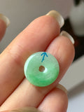 A-Grade Natural Moss On Snow Jadeite Donut No.172777