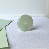 A-Grade Natural Light Yellowish Green Jadeite Donut No.171183