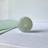 A-Grade Natural Light Yellowish Green Jadeite Donut No.171183