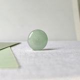 A-Grade Natural Light Green Jadeite Donut Pendant No.171206