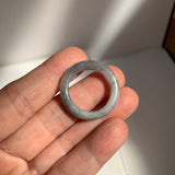 18.9mm A-Grade Natural Grey Jadeite Ring Band No.161727