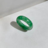 17.7mm A-Grade Natural Imperial Green Jadeite Ring Band No.162491