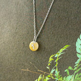 A-Grade Yellow Jadeite Donut Bamboo Pendant No.172779