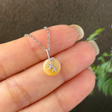 A-Grade Yellow Jadeite Donut Bamboo Pendant No.172779