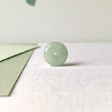 A-Grade Natural Light Green Jadeite Donut No. 171197