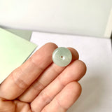 A-Grade Natural Light Green Jadeite Donut No. 171197
