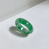 17.7mm A-Grade Natural Imperial Green Jadeite Ring Band No.162492