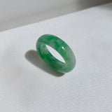 17.7mm A-Grade Natural Imperial Green Jadeite Ring Band No.162492