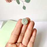 A-Grade Natural Light Green Jadeite Donut No. 171197