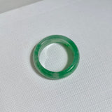17.7mm A-Grade Natural Imperial Green Jadeite Ring Band No.162492