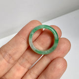 17.7mm A-Grade Natural Imperial Green Jadeite Ring Band No.162492