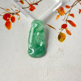 A-Grade Imperial Green Jadeite Ruyi Pendant No. 172729
