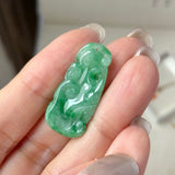 A-Grade Imperial Green Jadeite Ruyi Pendant No. 172729