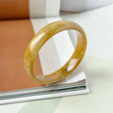 55mm A-Grade Russet Jadeite Modern Round Bangle No.151191