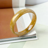 55mm A-Grade Russet Jadeite Modern Round Bangle No.151191