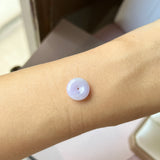 SOLD OUT: A-Grade Natural Lavender Jadeite Donut No. 172473