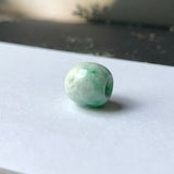 A-Grade Natural Moss On Snow Jadeite Barrel No.172234