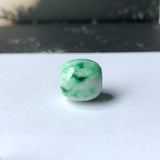 A-Grade Natural Moss On Snow Jadeite Barrel No.172234