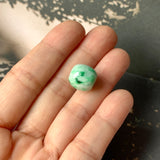 A-Grade Natural Moss On Snow Jadeite Barrel No.172234