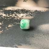 A-Grade Natural Moss On Snow Jadeite Barrel No.172235