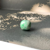 A-Grade Natural Moss On Snow Jadeite Barrel No.172235