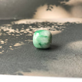 A-Grade Natural Moss On Snow Jadeite Barrel No.172235
