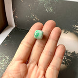 A-Grade Natural Moss On Snow Jadeite Barrel No.172235