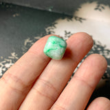 A-Grade Natural Moss On Snow Jadeite Barrel Pendant No.172235