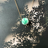 A-Grade Natural Moss On Snow Jadeite Barrel No.172235