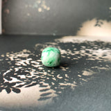 A-Grade Natural Moss On Snow Jadeite Barrel No.172236