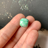 A-Grade Natural Moss On Snow Jadeite Barrel No.172236