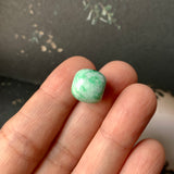 A-Grade Natural Moss On Snow Jadeite Barrel No.172236
