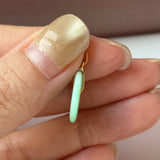 A-Grade Natural Moss On Snow Jadeite Donut Pendant No.172777