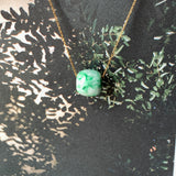 A-Grade Natural Moss On Snow Jadeite Barrel No.172236