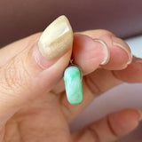 A-Grade Natural Moss On Snow Jadeite Donut Pendant No.172786