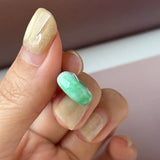 A-Grade Natural Moss On Snow Jadeite Donut Pendant No.172786