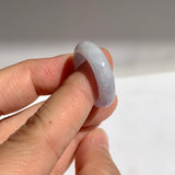 16.8mm A-Grade Natural Lavender Jadeite Abacus Ring Band No.162506