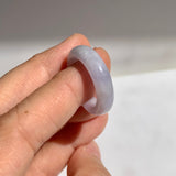 16.8mm A-Grade Natural Lavender Jadeite Abacus Ring Band No.162506