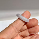16.8mm A-Grade Natural Lavender Jadeite Abacus Ring Band No.162506