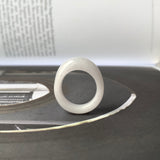 16.5mm A-Grade Natural Light Lavender Jadeite Cloop Ring Band No.162358
