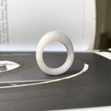 16.5mm A-Grade Natural Light Lavender Jadeite Cloop Ring Band No.162358
