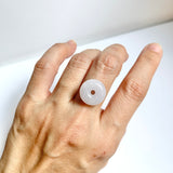 A-Grade Natural Lilac Jadeite Bagel Piece No. 171601