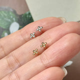 Lilac Flower Stud Earring No. 700602/700608