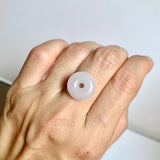 A-Grade Natural Lilac Jadeite Bagel Piece No. 171601