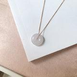 A-Grade Natural Lilac Jadeite Bagel Piece No. 171601